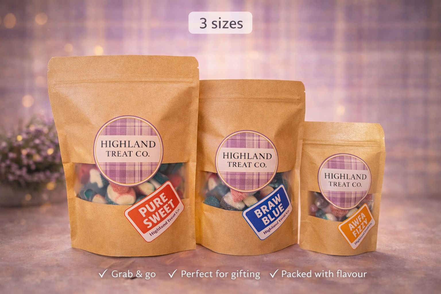 A wee bag o’ sweeties - sweetie pouches