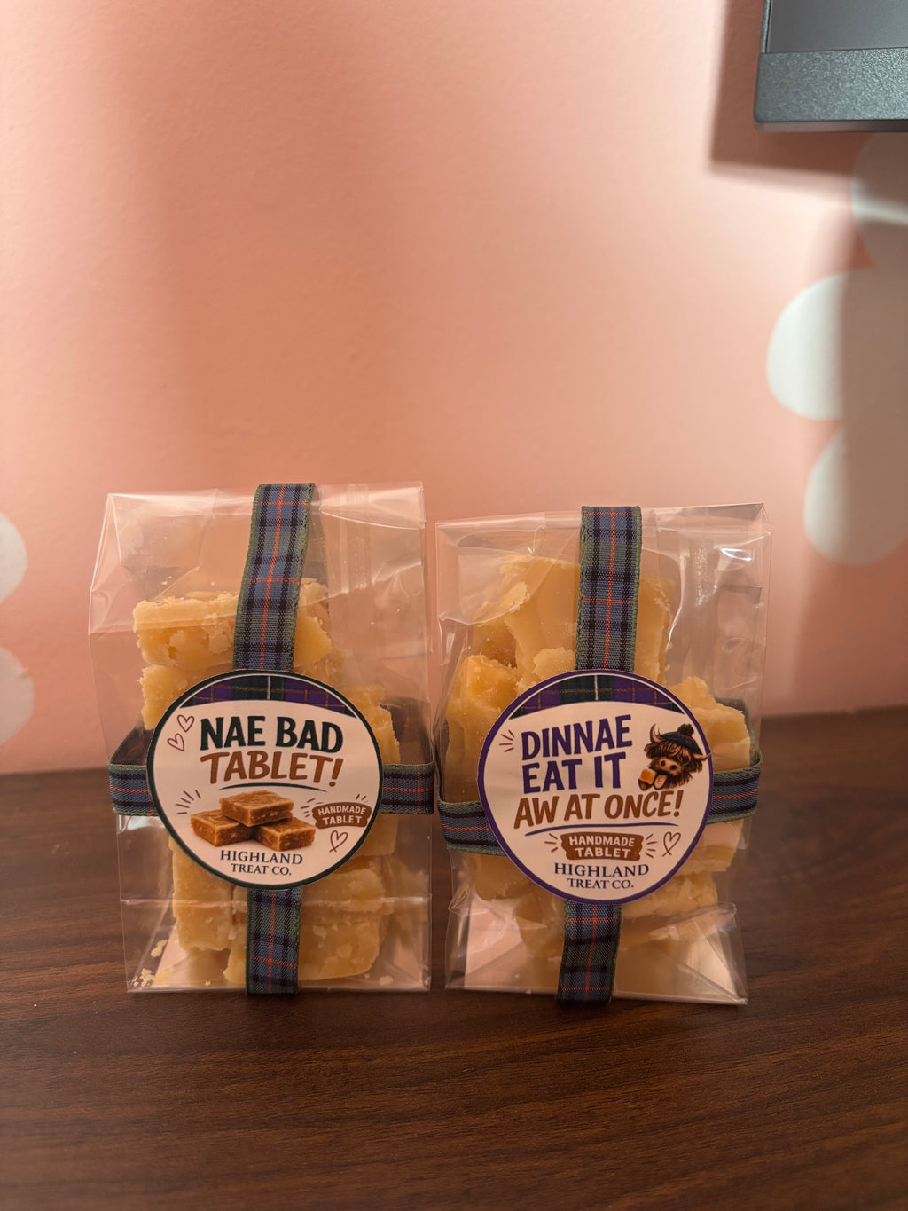 Luxury Tartan Scottish Tablet Bag (100g)