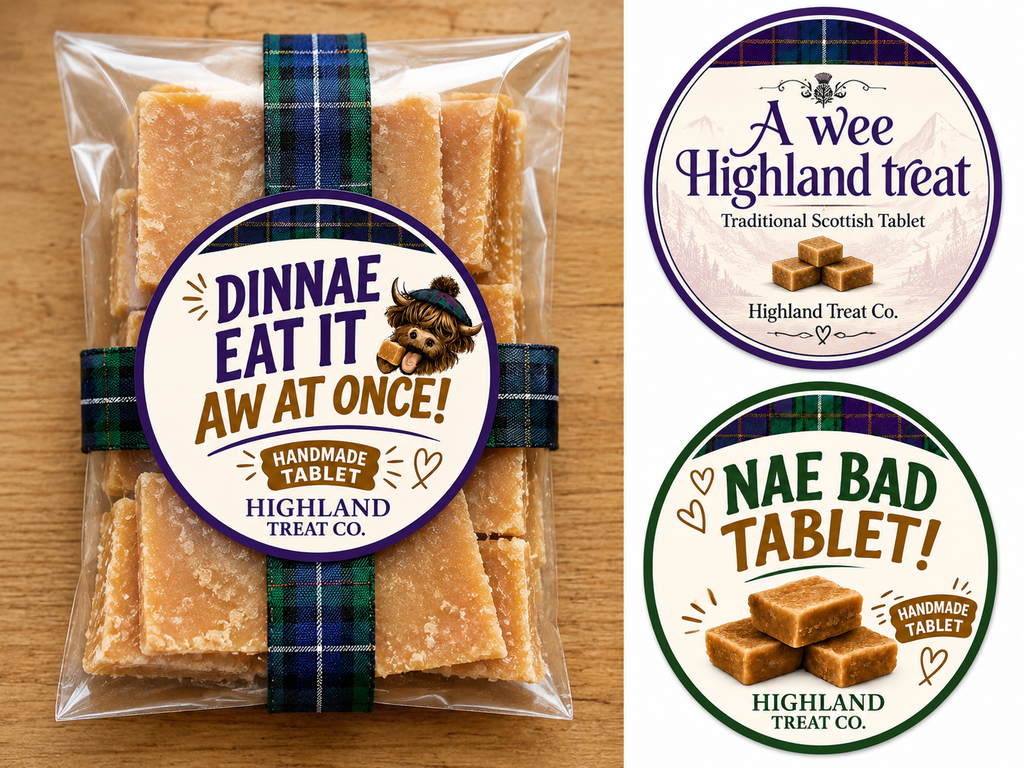 Scottish Traditional Tablet – Lay Flat