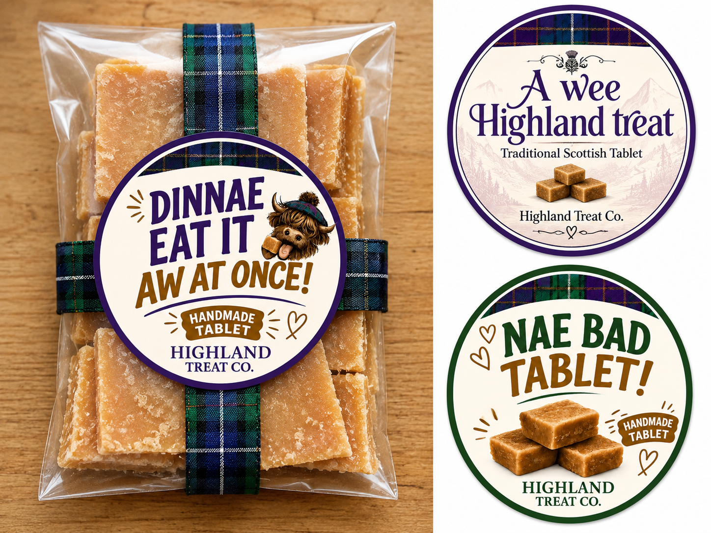 Scottish Traditional Tablet – Lay Flat