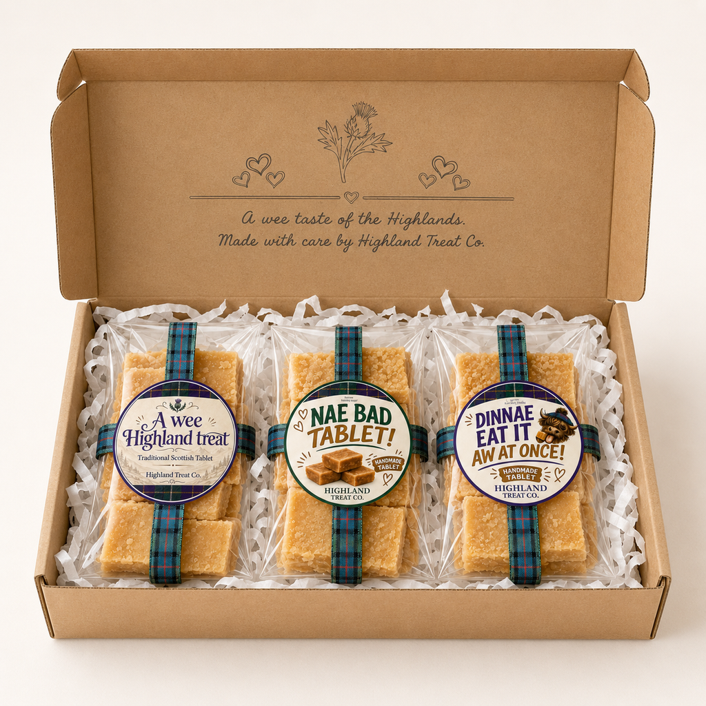 Trio of Scottish Tablet Letterbox Gift