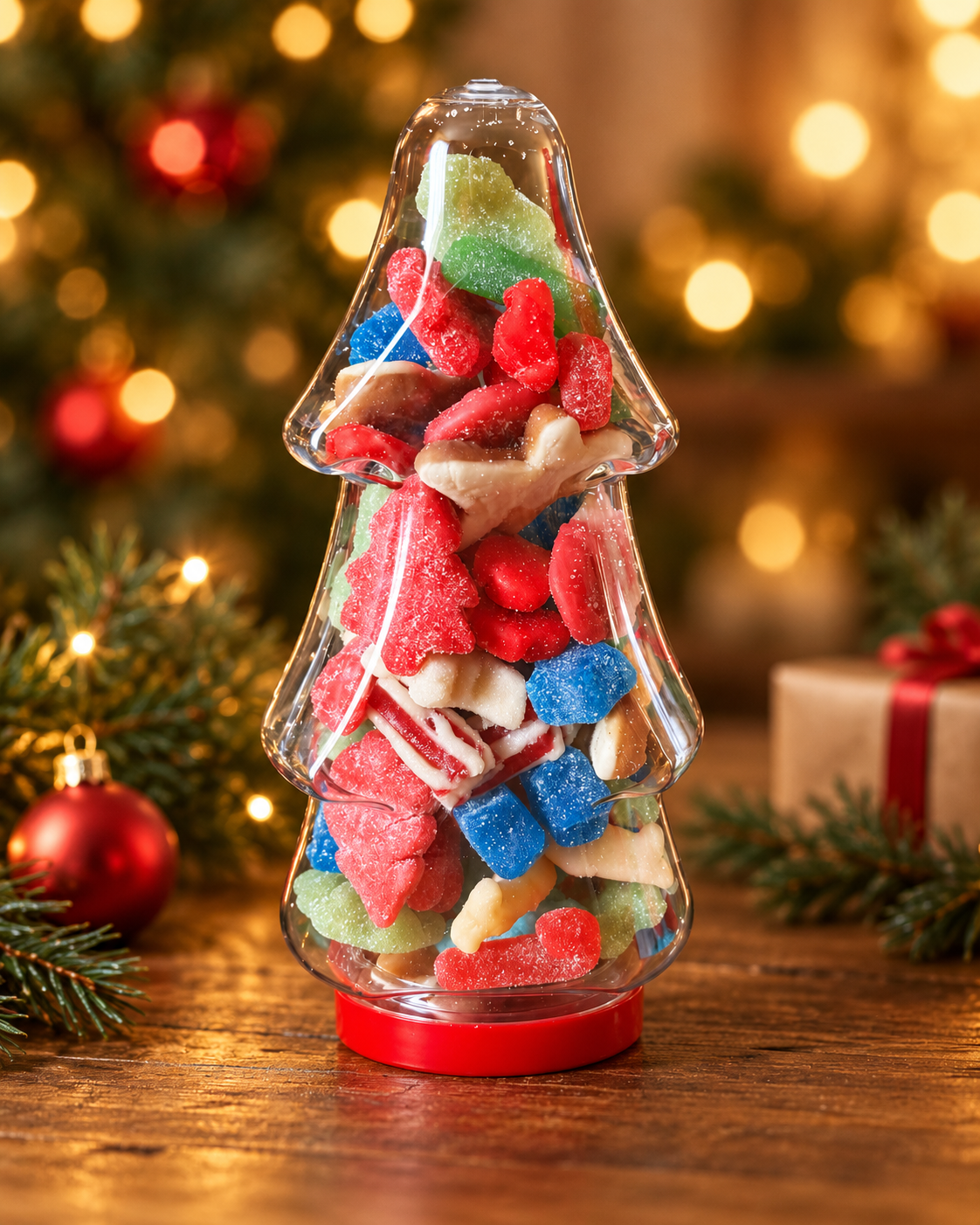 🎄 Christmas Tree Sweetie Jar – 400g